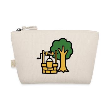 Draw Fountain Village Logo - Organic Pouch - nature - Front