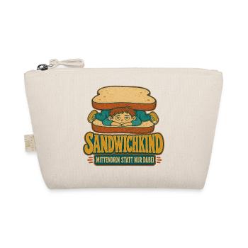 Sandwichkind Mittendrin - Bio-Täschchen - Natur - Vorne