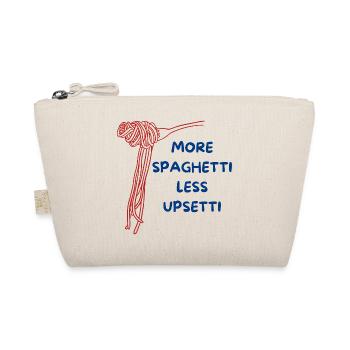 lustiges Spaghetti-Design - Bio-Täschchen - Natur - Vorne