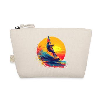 Oldschool Windsurfen - Bio-Täschchen - Natur - Vorne
