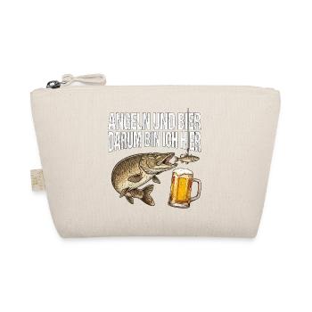 Hecht Angeln Und Bier - Bio-Täschchen - Natur - Vorne