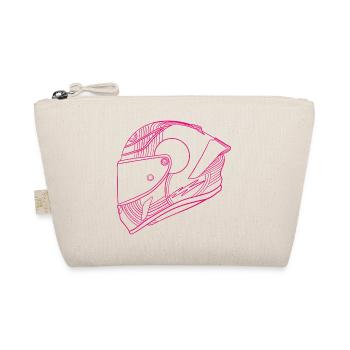 Neon Pink Helmet - Visor - Organic Pouch - nature - Front