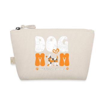 Dog Mom Hundemama Spruch Shirt Geschenk - Bio-Täschchen - Natur - Vorne