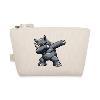 Dabbing Nashorn - Bio-Täschchen - Natur - Vorne