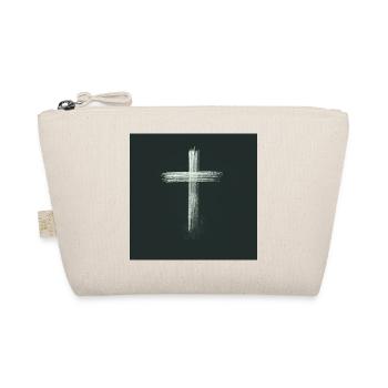 Kreuz Christliches Geschenk - Bio-Täschchen - Natur - Vorne