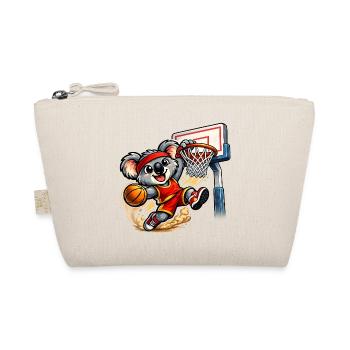 Cute koala with slam dunk - Organic Pouch - nature - Front