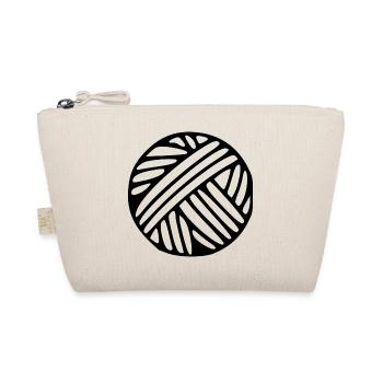 Wollknäuel Wolle Geschenk - Bio-Täschchen - Natur - Vorne