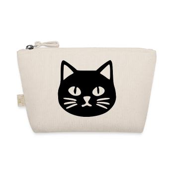 Katzengesicht Katze Geschenk Katzenliebhaber - Bio-Täschchen - Natur - Vorne