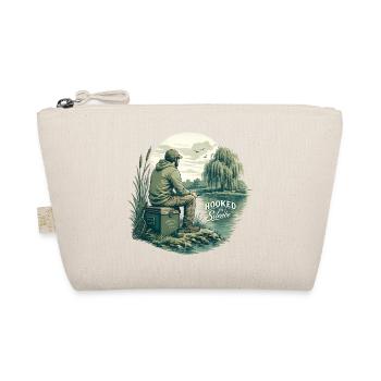 Hooked on Silence / For fishing enthusiasts - Organic Pouch - nature - Front