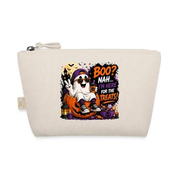 Halloween cute ghost - Organic Pouch - nature - Front