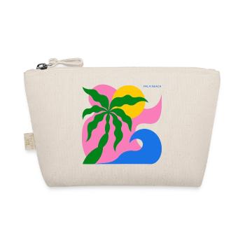 Abstract Palm Tree & Sun: Summer Design - Organic Pouch - nature - Front