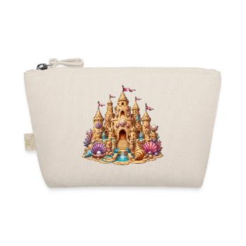 Beach sandcastle with shells - Organic Pouch - nature - Front