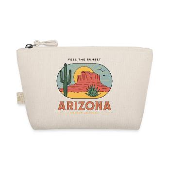 Retro Arizona Desert Sunset - Organic Pouch - nature - Front