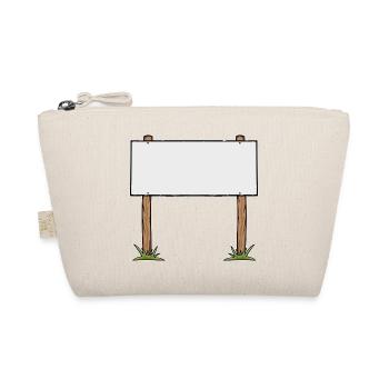 Bannière publicitaire en carton animé en bois - Trousse biologique - nature - Devant