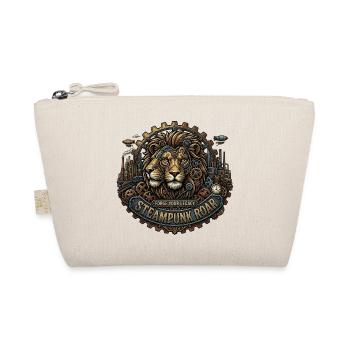 Steampunk Lion: Forge Your Legacy - Organic Pouch - nature - Front