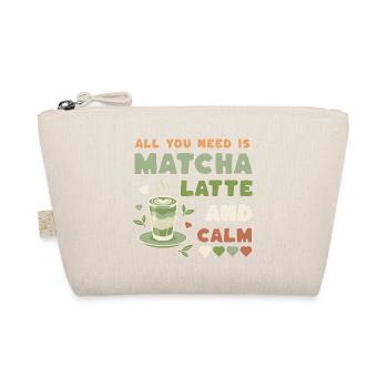 Matcha Latte Calm Design - Organic Pouch - nature - Front