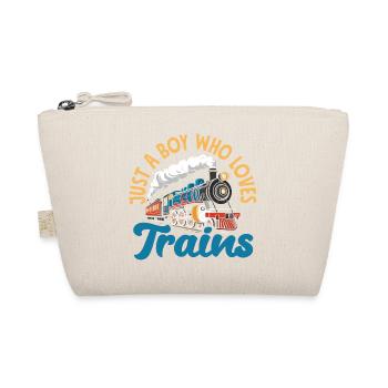 Who Tooted Lustiger Zug Lokomotive Humor - Bio-Täschchen - Natur - Vorne