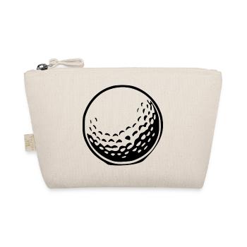 Golfball Geschenk Golfspieler - Bio-Täschchen - Natur - Vorne