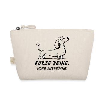 Kurze Beine Hohe Ansprüche - Bio-Täschchen - Natur - Vorne