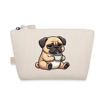 Mops Möpse Mopsbesitzer Mopsliebhaber Mopshalter - Bio-Täschchen - Natur - Vorne