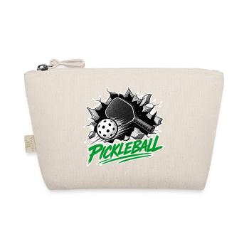 Pickleball Paddle Smash Green Brush Script Design - Bio-Täschchen - Natur - Vorne
