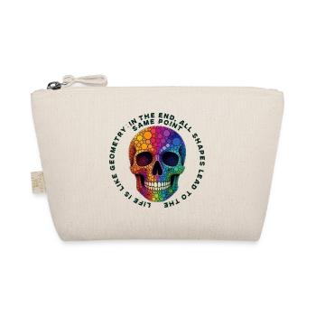 Bunter Totenkopf Kaleidoskop - Bio-Täschchen - Natur - Vorne