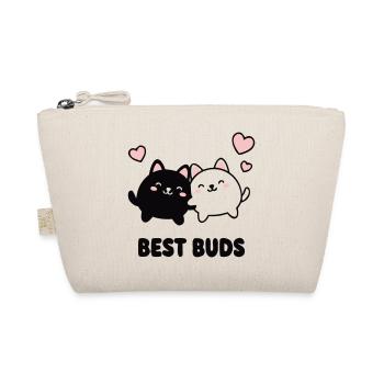 Best Buds Katzen Logo - Bio-Täschchen - Natur - Vorne