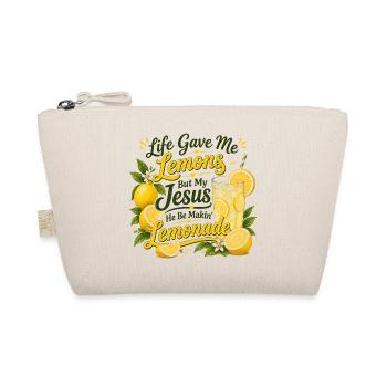 Das Leben gab mir Zitronen, aber Jesus macht Limon - Bio-Täschchen - Natur - Vorne