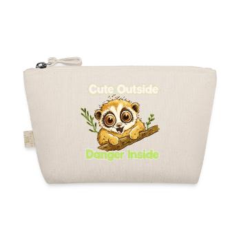Cute Outside Danger Inside - Bio-Täschchen - Natur - Vorne