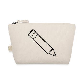 Bleistift handgezeichnet - Bio-Täschchen - Natur - Vorne