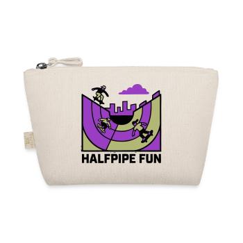 Halfpipe Skatepark Logo - Bio-Täschchen - Natur - Vorne