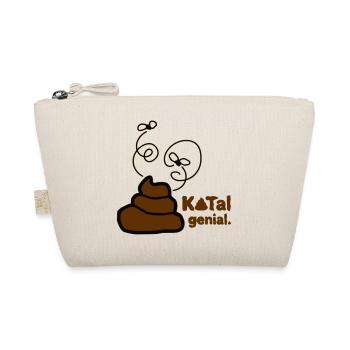 Kotal genial Kacke Kot Scheisse Haufen WC Hunde  - Bio-Täschchen - Natur - Vorne