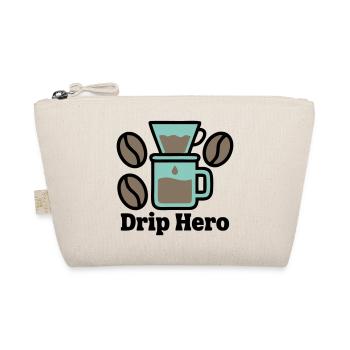 Kaffeefilter Drip Hero Logo - Bio-Täschchen - Natur - Vorne