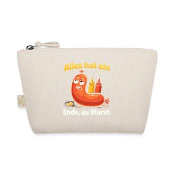 Alles hat ein Ende, du Wurst. – lustige Wurst - Bio-Täschchen - Natur - Vorne