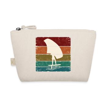 Foiling Retro Sunset Square - Bio-Täschchen - Natur - Vorne