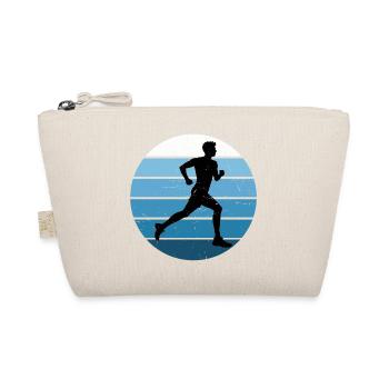 Geschenkidee für einen Running mit Running - Bio-Täschchen - Natur - Vorne