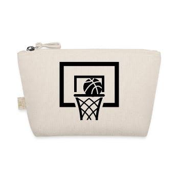 Basketball Korb minimalistisch - Bio-Täschchen - Natur - Vorne