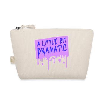 A Little Bit Dramatic Drama Queen Spruch Logo Text - Bio-Täschchen - Natur - Vorne