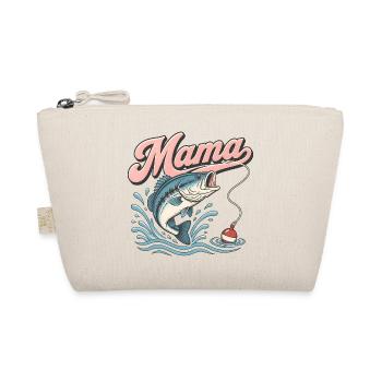  Proud Fishing Mama First Birthday Family humor - Bio-Täschchen - Natur - Vorne