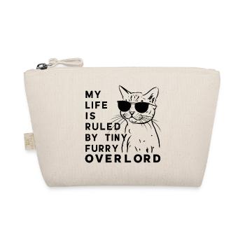 Kleiner pelziger Overlord-Katzen-Humor - Bio-Täschchen - Natur - Vorne