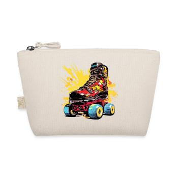 Rollerskates Grafik - Bio-Täschchen - Natur - Vorne