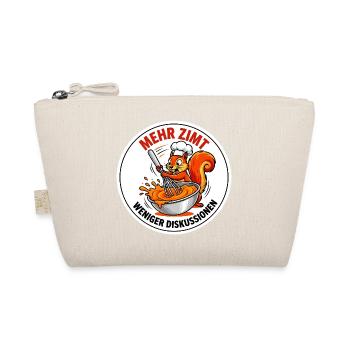 Backen Zimt Konditor Eichhörnchen Bäcker T-Shirt - Bio-Täschchen - Natur - Vorne