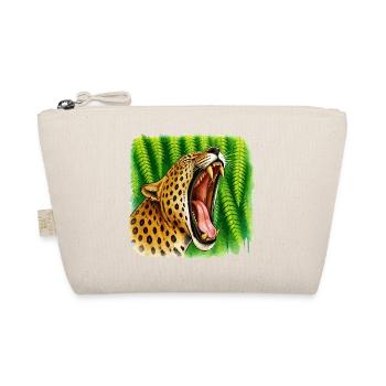 Leopard im Dschungel im Farbenspiel - Bio-Täschchen - Natur - Vorne