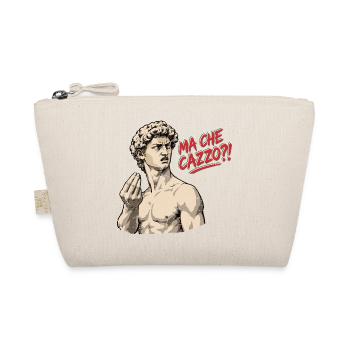 Ma Che Cazzo?! – David mit italienischem Temperame - Bio-Täschchen - Natur - Vorne