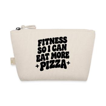 Fitness so i can eat more pizza - Bio-Täschchen - Natur - Vorne