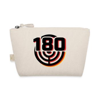Darts 180 Zielscheibe Logo - Bio-Täschchen - Natur - Vorne