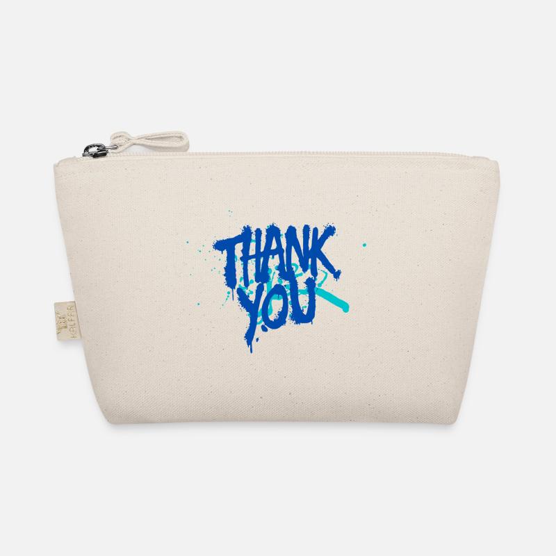 Thank you! Graffiti - Bio-Täschchen - Natur