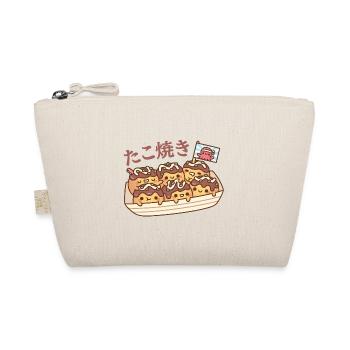 Cute Takoyaki Octopus Balls Japanese Street Food - Organic Pouch - nature - Front