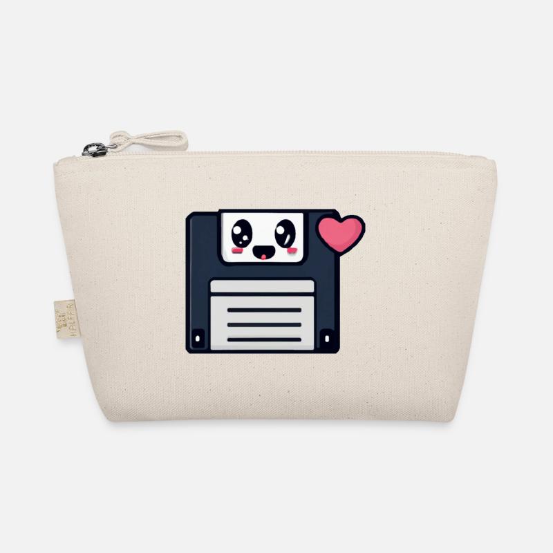 Cute Floppy Disk, kawaii! Organic Pouch