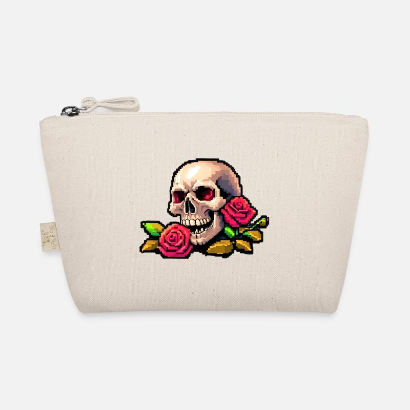 8Bit Skull - Yeux rouges Trousse biologique